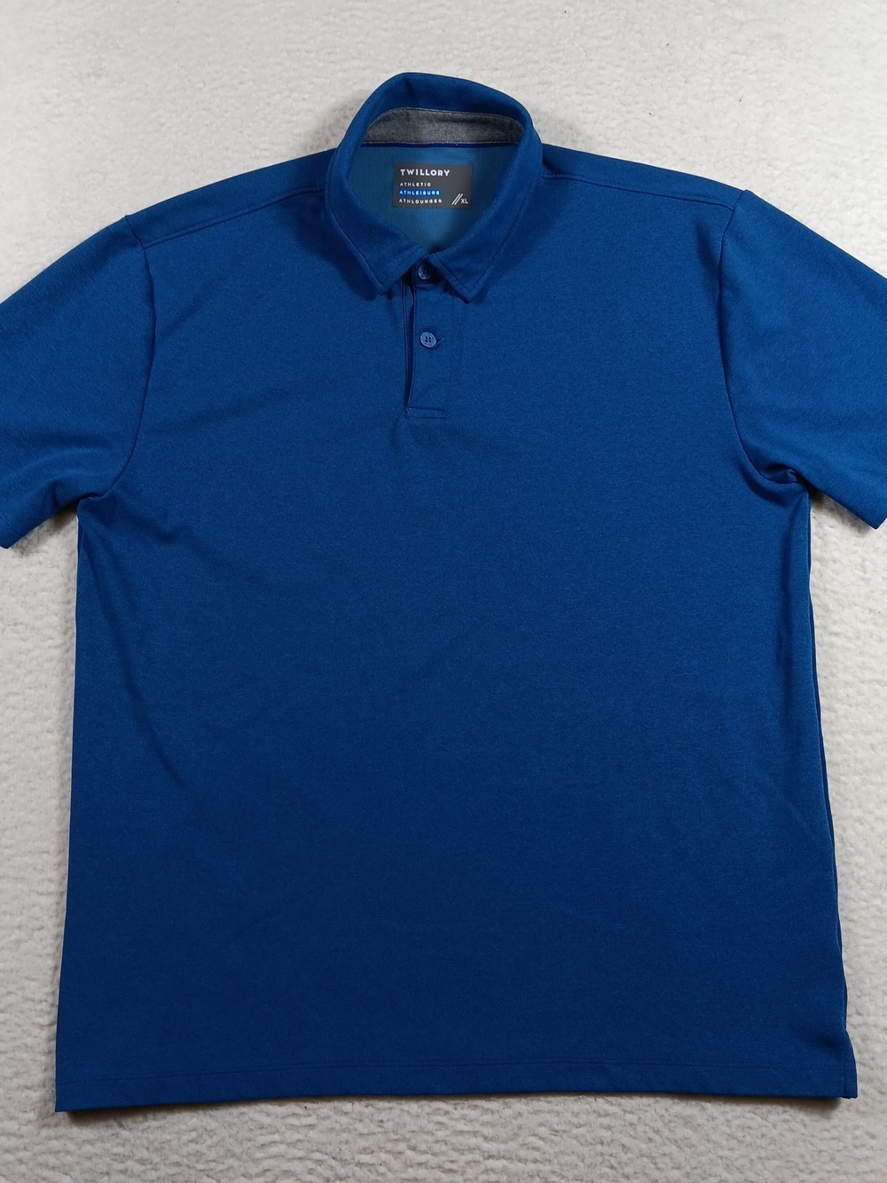 Twillory Shirt Mens XL Blue Performance Polo Athletic Athleisure Athlounger Golf